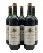 Five bottles of Ch�teau Guillot 1999 Pomerol