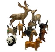 Beswick model of a Stag and Doe 981 and 999a