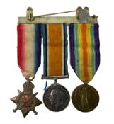 World War I trio to Pte M Faccenda K.R.RIF:C R-9970 comprising War Medal