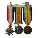 World War I trio to Pte M Faccenda K.R.RIF:C R-9970 comprising War Medal