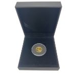 Queen Elizabeth II Isle of Man 2014 1/10 ounce fine gold angel coin