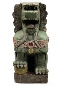 Large Chinese carved Lion Dog or Guardian Lion