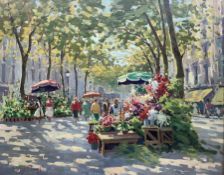 French School (Early 20th century): Flower Market