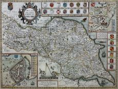 John Speed (British 1552-1629): 'The North and East Ridings of Yorkshire'