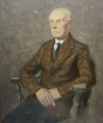 Hugh Segar "Sam" Scorer FRIBA FRSA (British 1923-2003): Portrait of a Professor or of the Sexton of