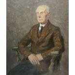 Hugh Segar "Sam" Scorer FRIBA FRSA (British 1923-2003): Portrait of a Professor or of the Sexton of