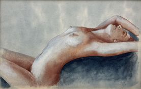 Trevor Neal (Sheffield 1947-): Reclining Nude Female
