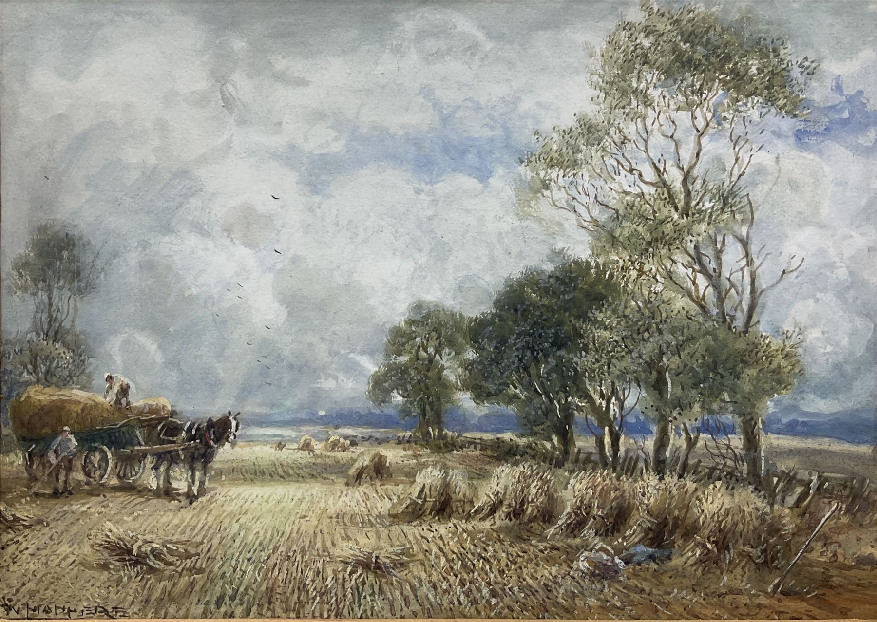 William Manners (British 1860-1930): Harvest Scene
