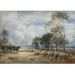 William Manners (British 1860-1930): Harvest Scene