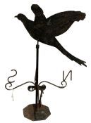 Iron weathervane with surmounted with pheasant