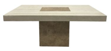 Contemporary design Travertine table