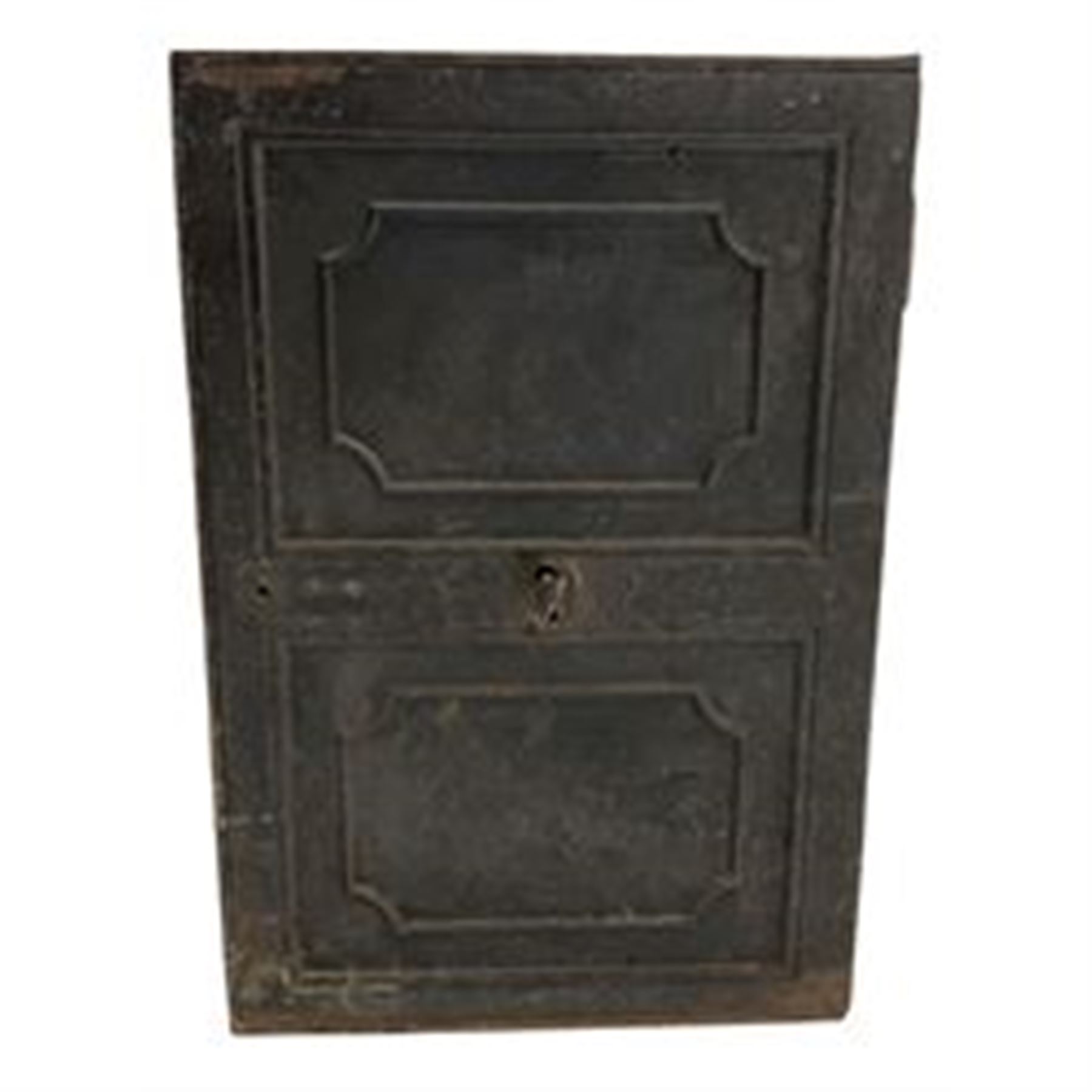 Early 19th century cast iron safe or strong box - Image 3 of 5