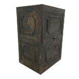 Early 19th century cast iron safe or strong box