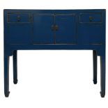 Chinese blue side cabinet