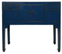 Chinese blue side cabinet