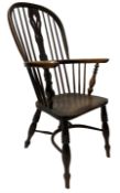 F Walker Rockley -19th century Windsor armchair