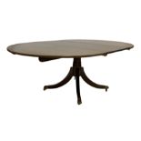 Gotts of Pickering - Late 20th century Regency design mahogany dining table