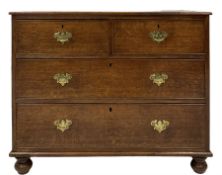 Early 19th century oak chest of drawers