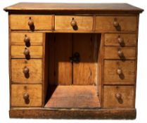 Early 19th century pine clerks desk