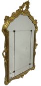 Wall mirror with a gilt frame
