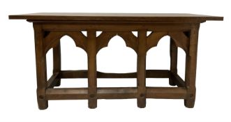 Large oak alter table