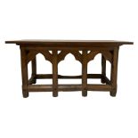 Large oak alter table