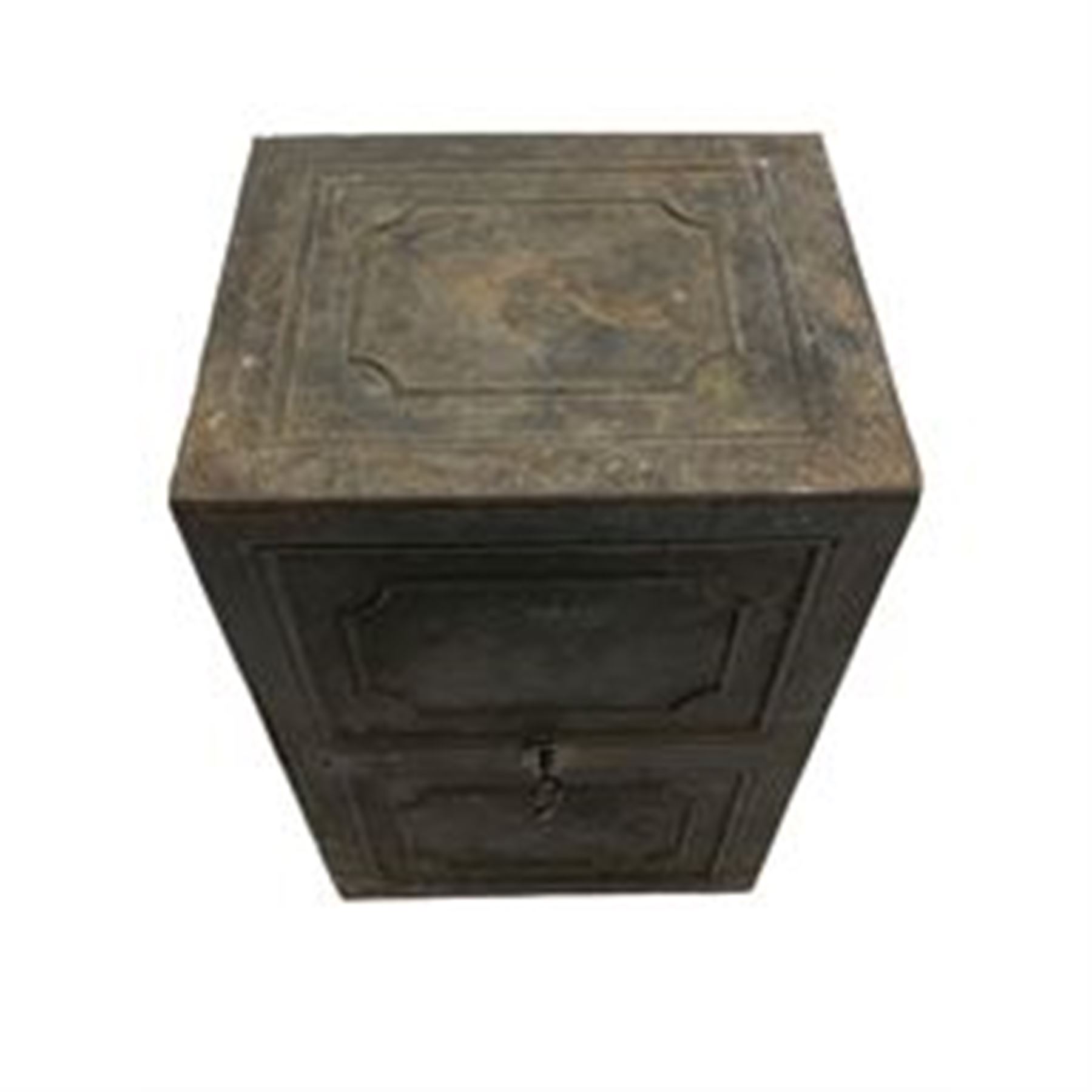 Early 19th century cast iron safe or strong box - Image 4 of 5