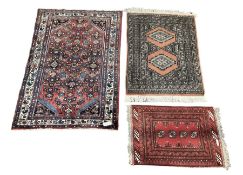 Small Persian rug of floral design