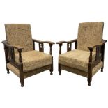 Pair of early 20th century armchairs