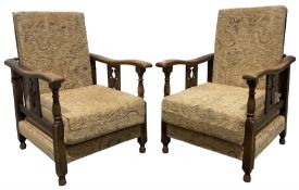 Pair of early 20th century armchairs