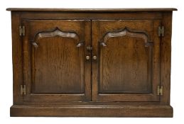 Oak two door cabinet