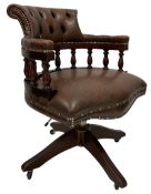 Chesterfield style captain's chair