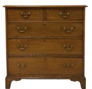 19th century oak chest of drawers