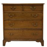 19th century oak chest of drawers
