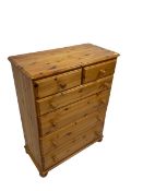 Modern pine chest of drawers
