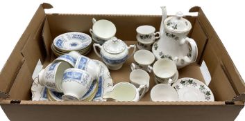 Coalport Revelry tea set 21 pieces and a Gainsborough part coffee set