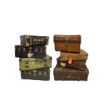 Collection of luggage cases of various different styles and designs (10)