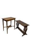 Mahogany console table with small coffee table