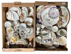 Quantity of teaware to include Crown Derby