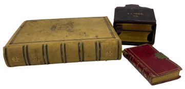 The Book of Common Prayer in Christ's Hospital prize binding awarded to John Hall 1893 and with a le