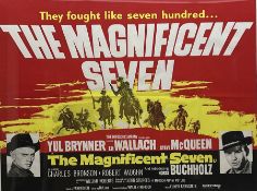 Vintage Film Poster - The Magnificent Seven (1960) British Quad film poster