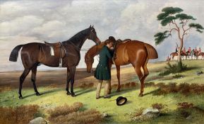 Robert Harrington (British 1800-1882): 'Meet of Hounds Cumberland'