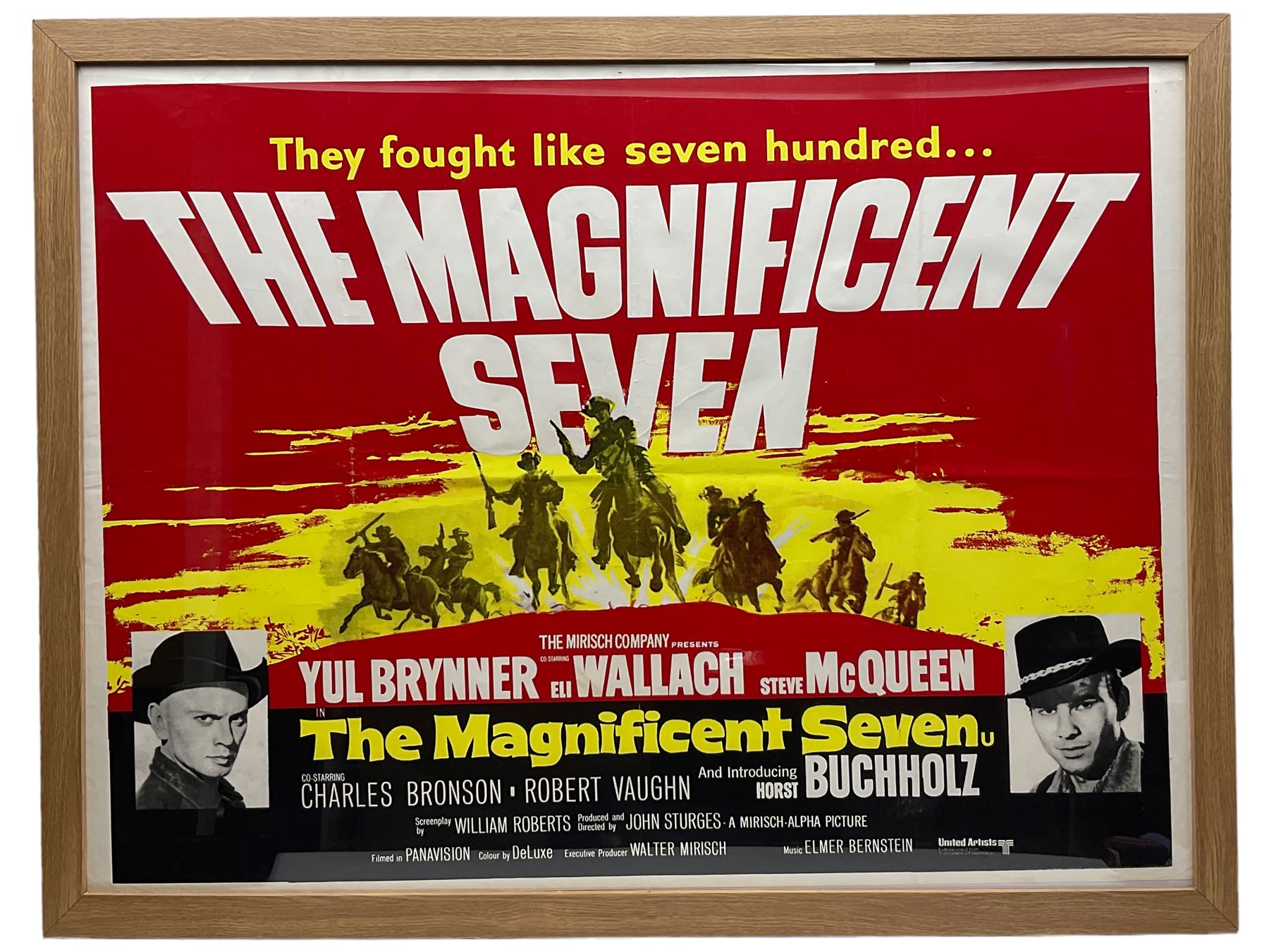 Vintage Film Poster - The Magnificent Seven (1960) British Quad film poster - Image 2 of 2