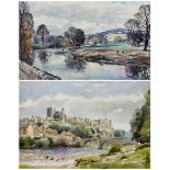 Walter Cecil Horsnell (British 1911-1997): 'Beamsley Beacon and the Wharfe from Ilkley' and Richmond