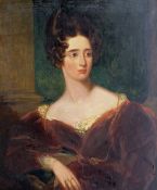 After Frederick Richard Saye (Say) (British 1805-1860): Portrait of 'Mary Wife of Charles 1st Viscou