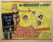 Original Vintage Film Poster - Carry on Regardless - The Wackybirds is Here (1963) National Screen S