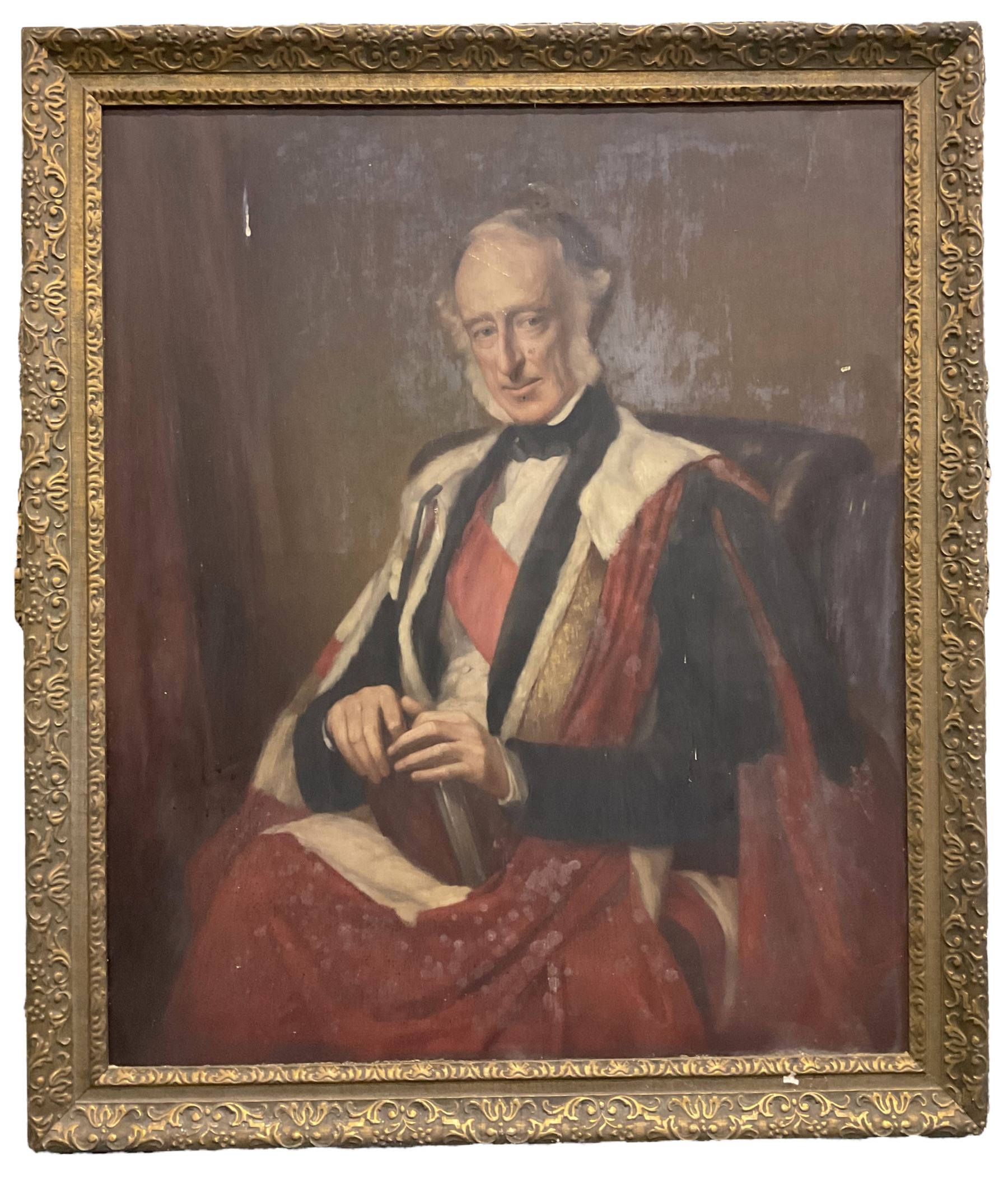 After George Richmond (British 1809-1896): Portrait of Sir Charles Wood 1st Viscount Halifax Three Q - Image 2 of 3