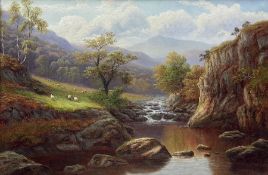 William Mellor (British 1851-1931): 'On the Lledr - North Wales'