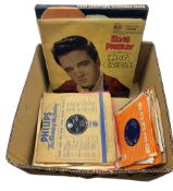 Quantity of mostly 1960's 45 and 78 RPM records including Elvis Presley