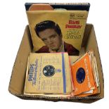 Quantity of mostly 1960's 45 and 78 RPM records including Elvis Presley